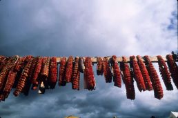 Fishing drying on rack - Parks Canada
