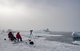 Waiting to capture Arctic wildlife